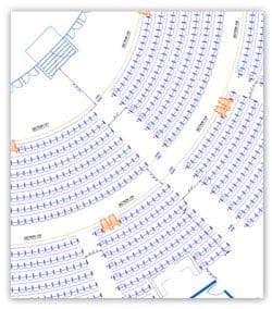 Seating Layout Assistance CAD Drawing