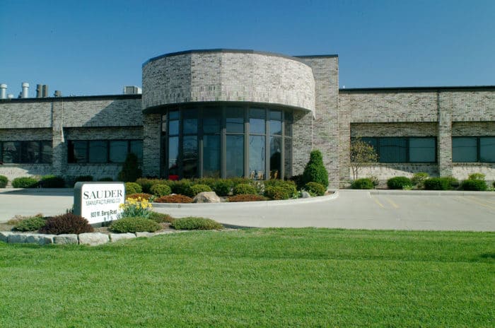 Sauder Manufacturing Home Office Exterior in Archbold, OH