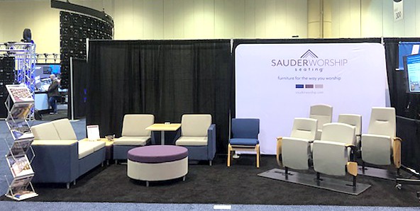 WFX 2019 Sauder Worship Seating Booth