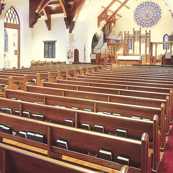Interior of St. Johns Episcopal Church located in Tampa, FL