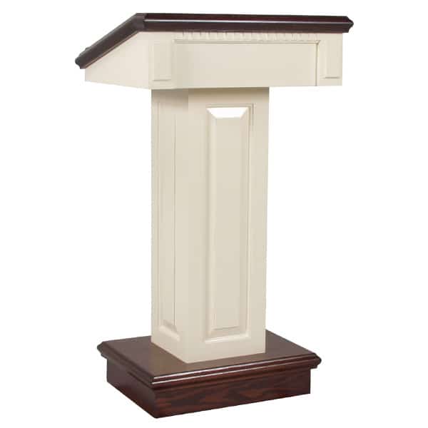 Colonial Platform Furniture Pulpit Painted White