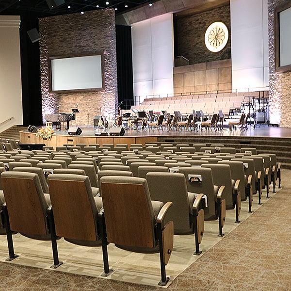 Interior of Clarity End Panels First Baptist Church - Russelville, AR