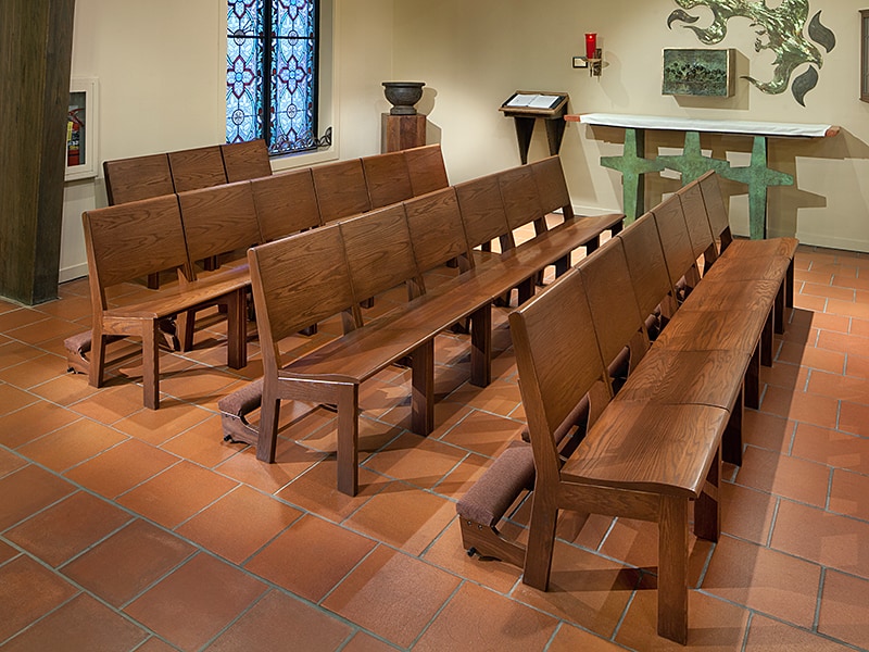 All Wood Unity Seating in St. Francis of Assisi located in Triangle, VA