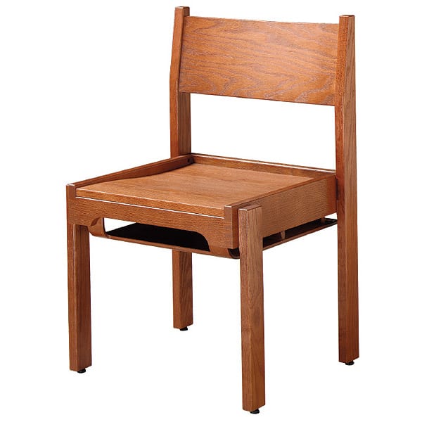 Three Quarter View All Wood Oaklok Chair