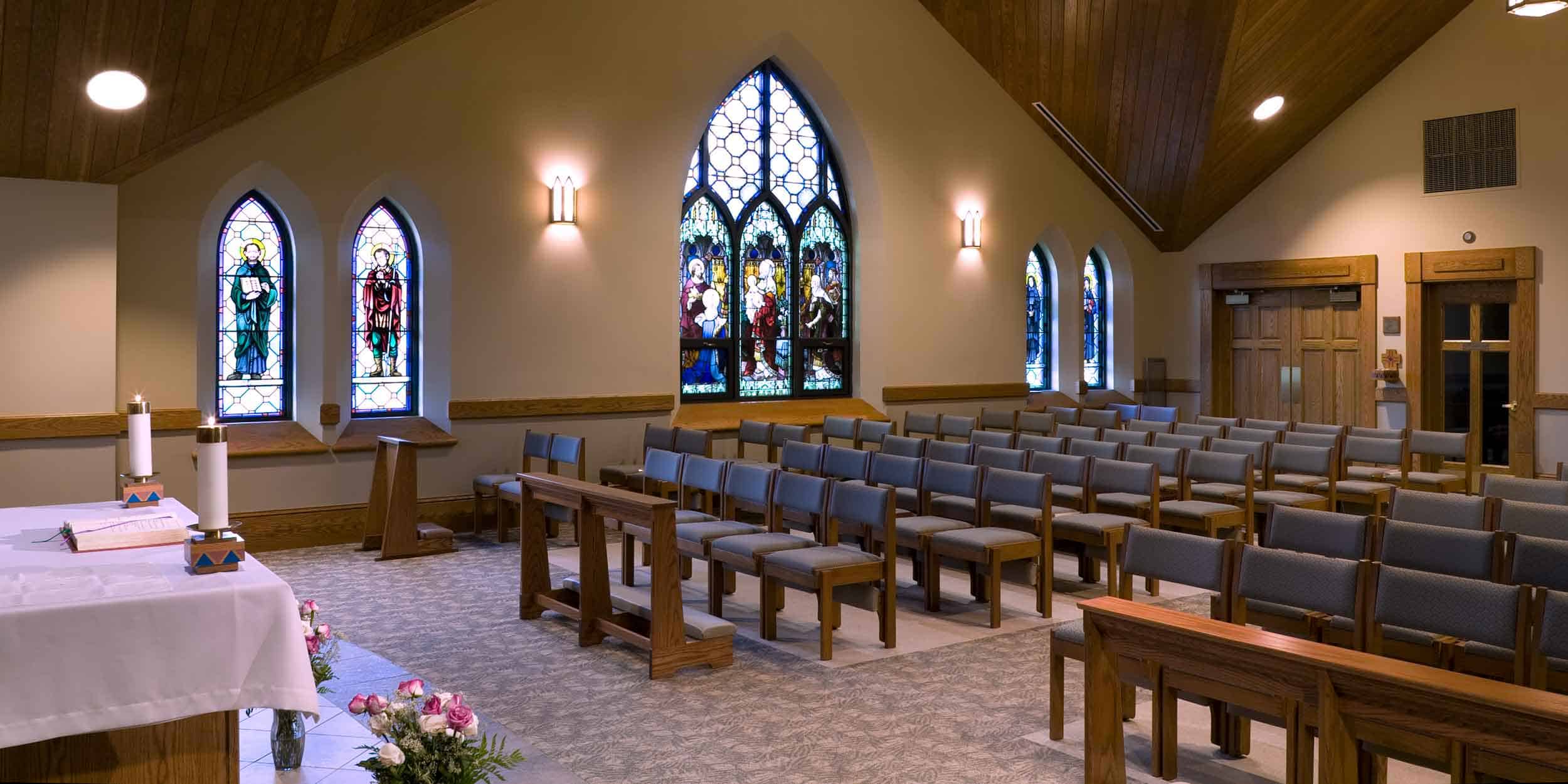 Interior of Blessed Kateri Takakwitha Catholic Church - LaGrangeville, NY
