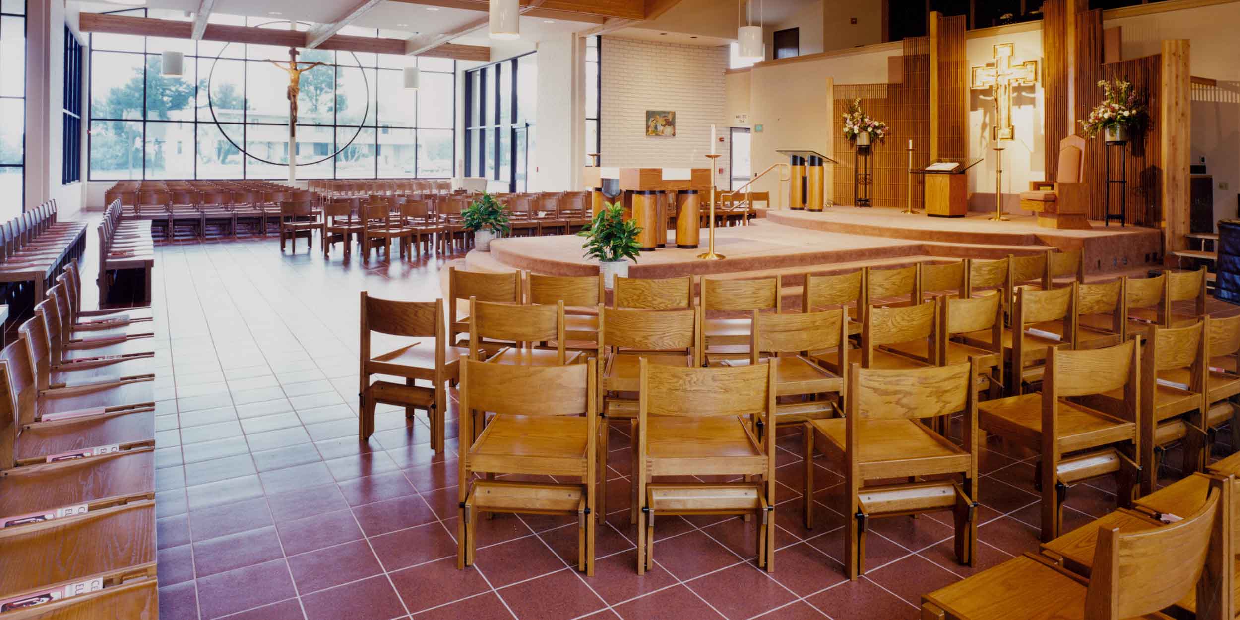 Interior of St. John Fisher Catholic Church - Rancho Palos Verdes, CA
