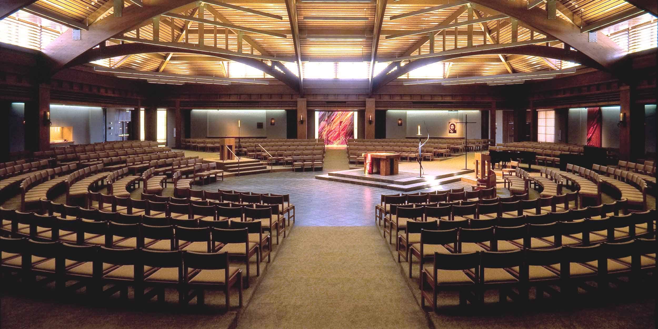 Interior of St. Phillip the Apostle Catholic Church - Lewiston, TX