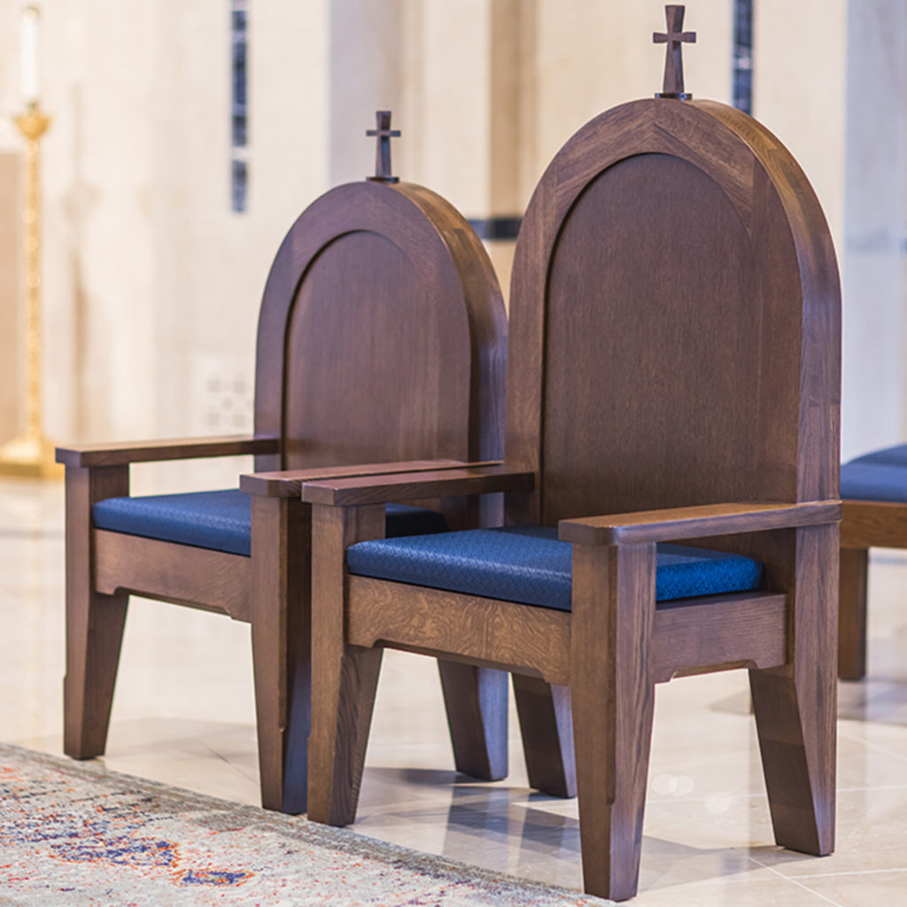 Custom Clergy Chairs on Platform