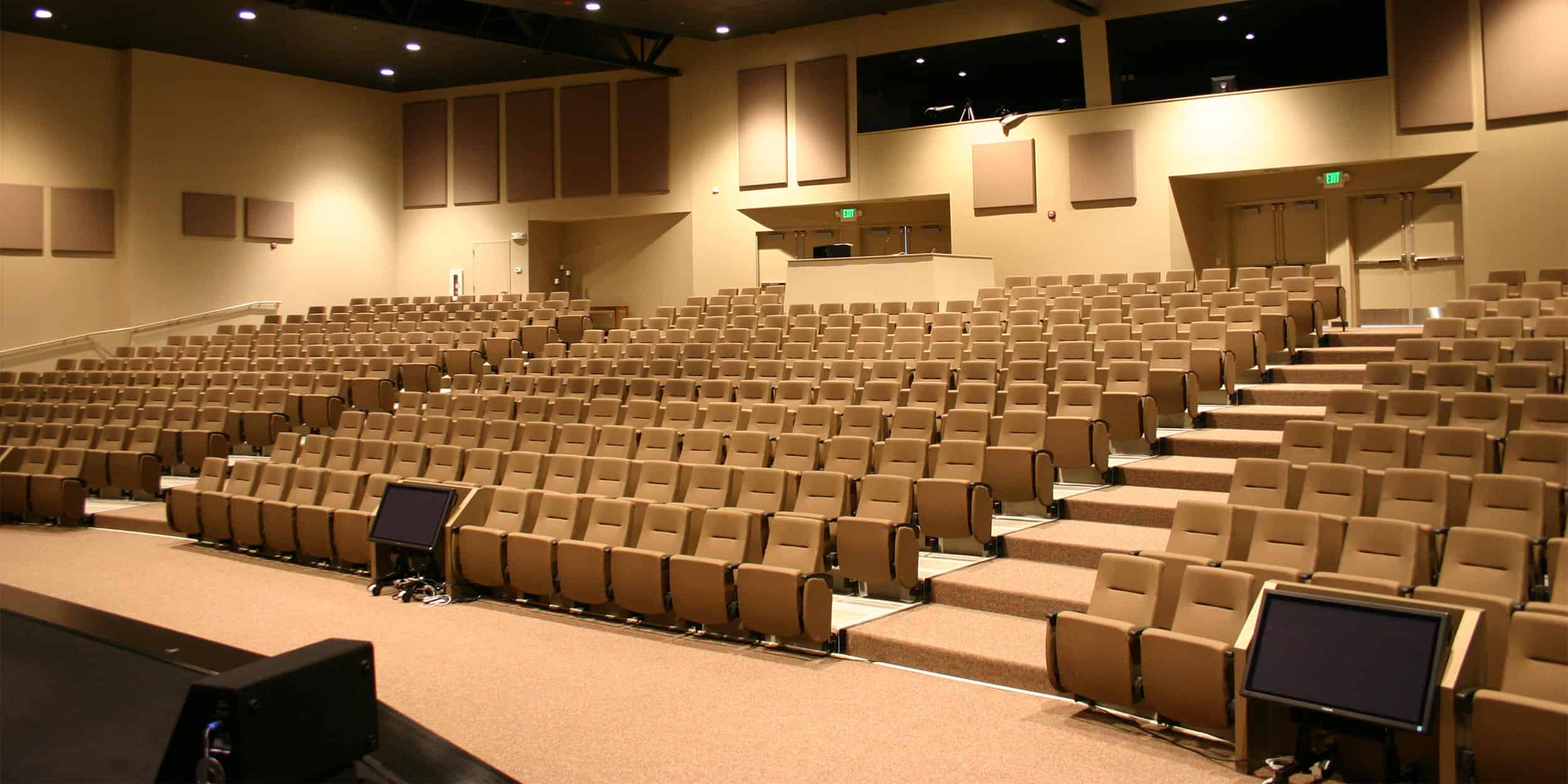 Clarity auditorium chairs inside church