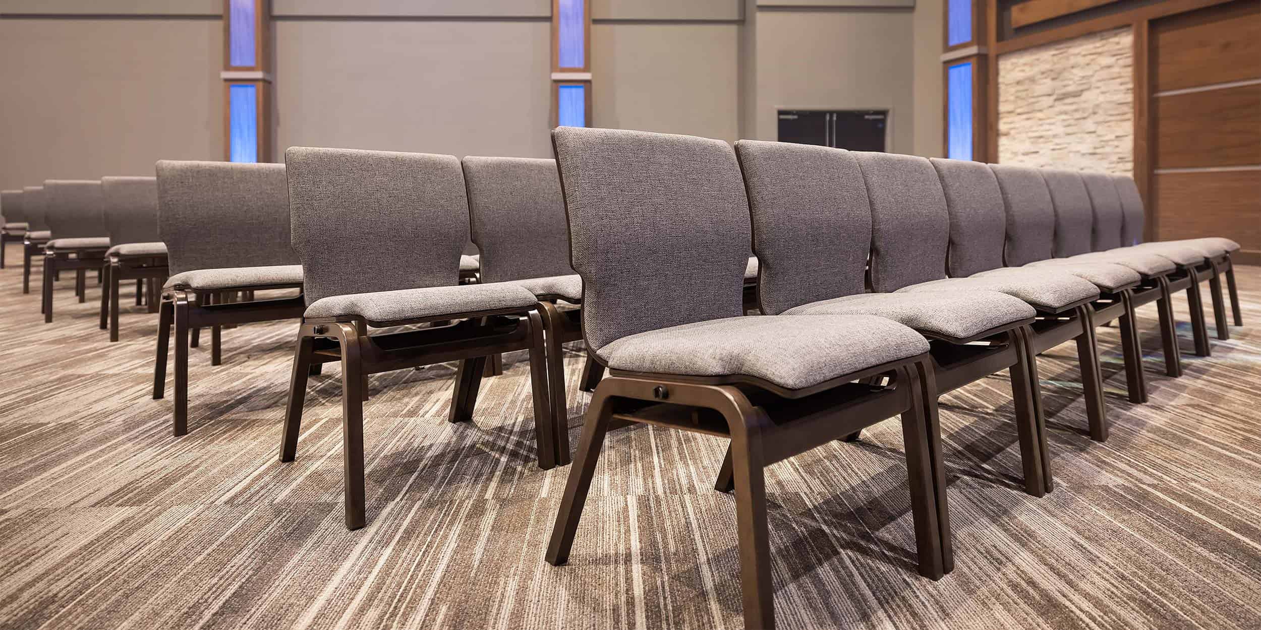 Sauder Wood Worship Chairs from the Vantage Collection