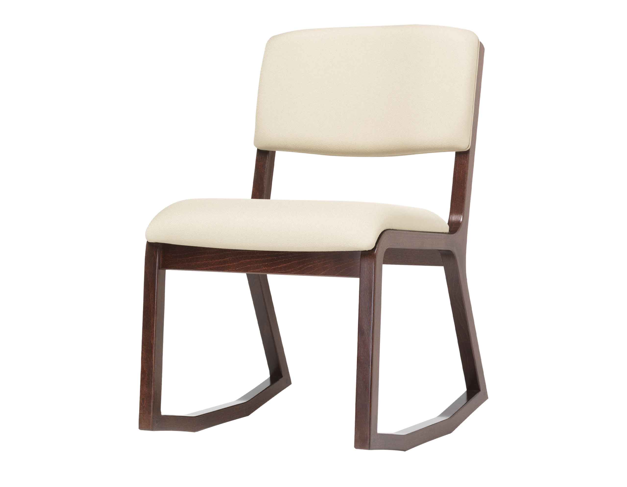All Wood Church Chair with rocking motion